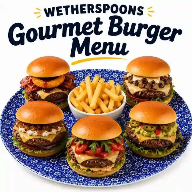 Gourmet Burger menu