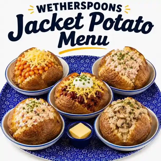 Wetherspoons Jacket Potato Menu