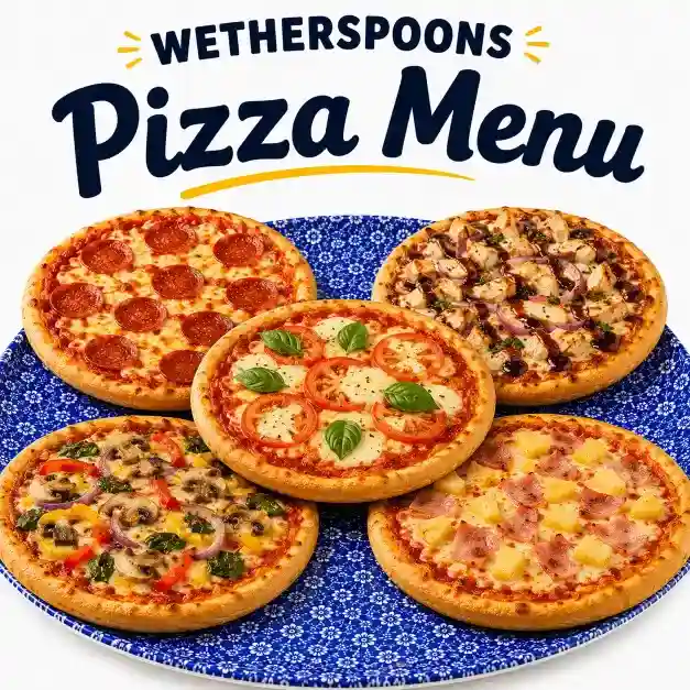 Wetherspoons Pizza menu