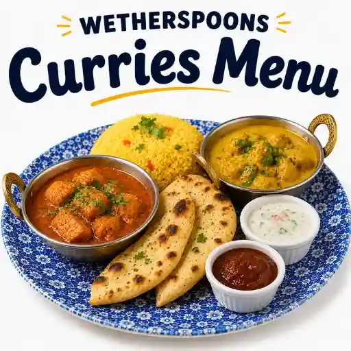 Wetherspoons curries menu